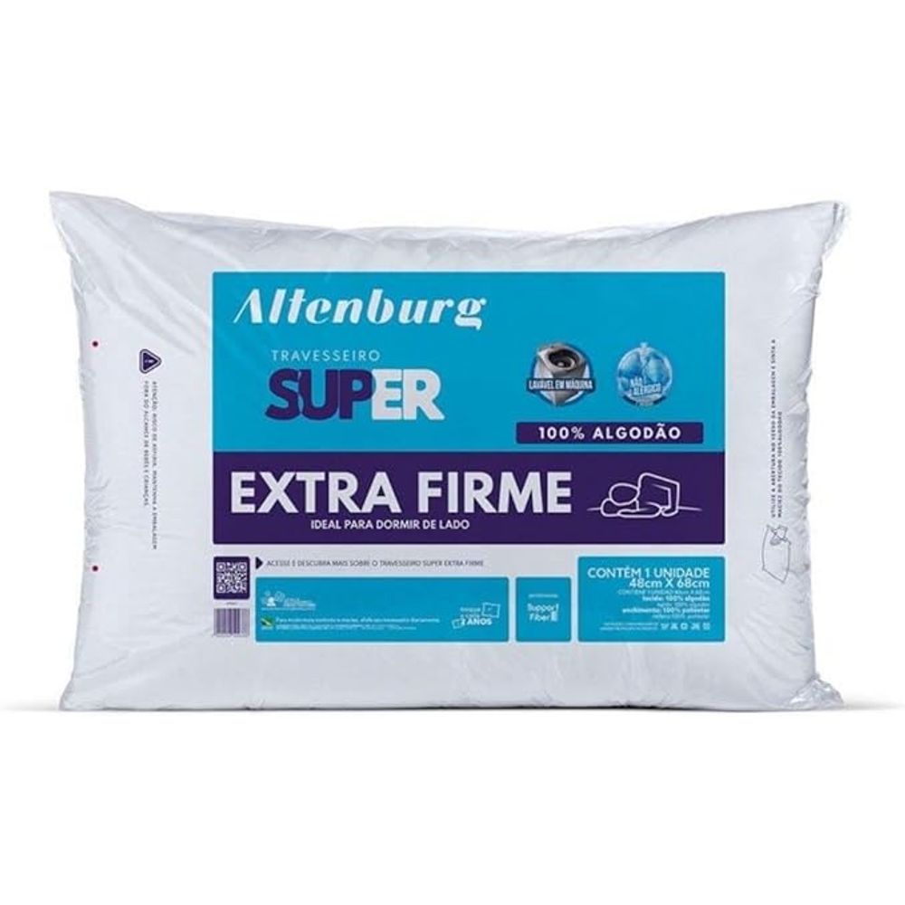 Travesseiro Altenburg Super Extra Firme 48cm x 68cm Travesseiro Altenburg Super Extra Firme 48cm x 68cm