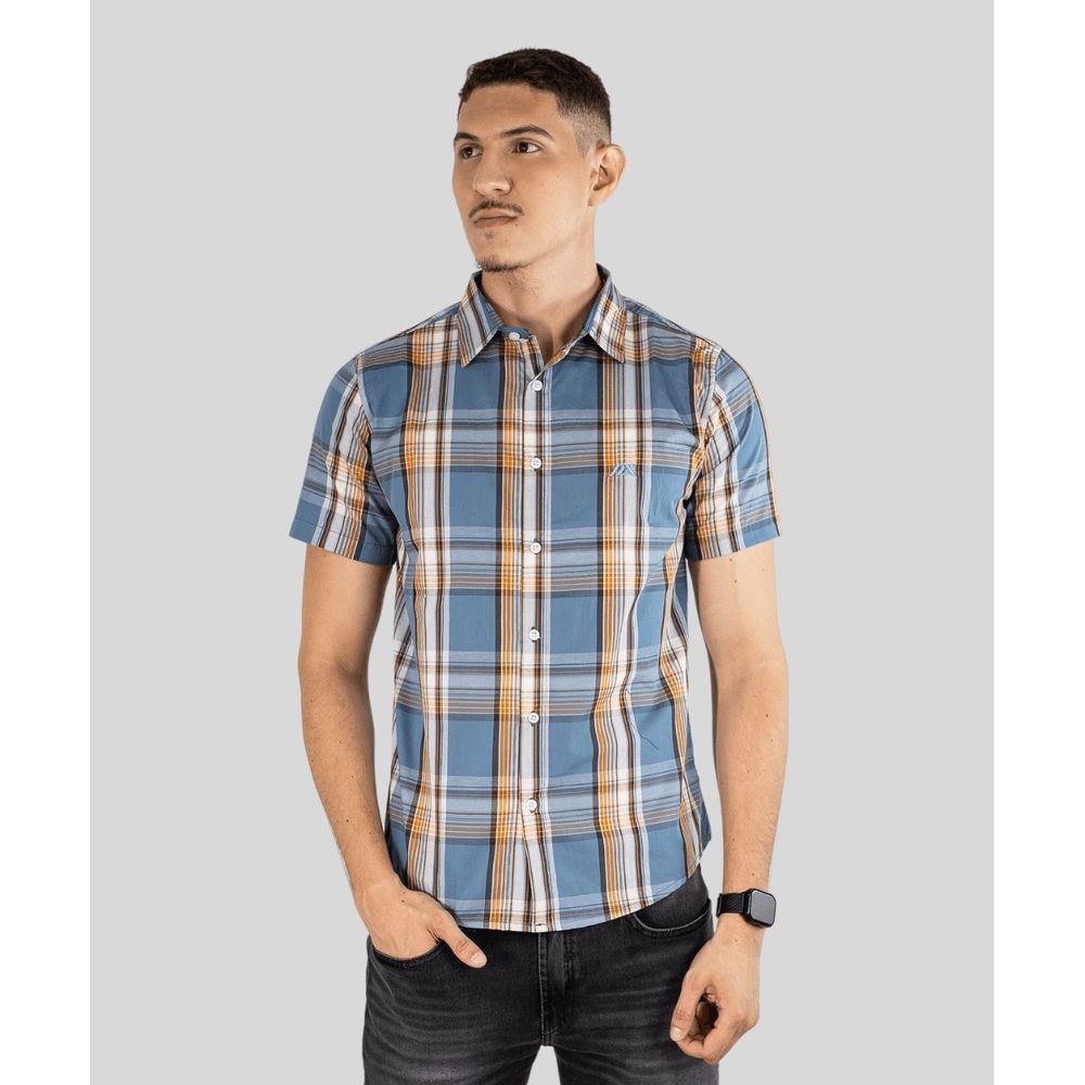 Camisa Mx Urban Masculina Xadrez Manga Curta Algodão Camisa Mx Urban Masculina Xadrez Manga Curta Algodão