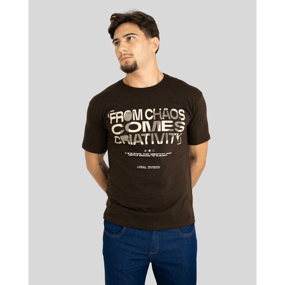 Camisa Masculina Casual Com Frase Estampada Camisa Masculina Casual Com Frase Estampada